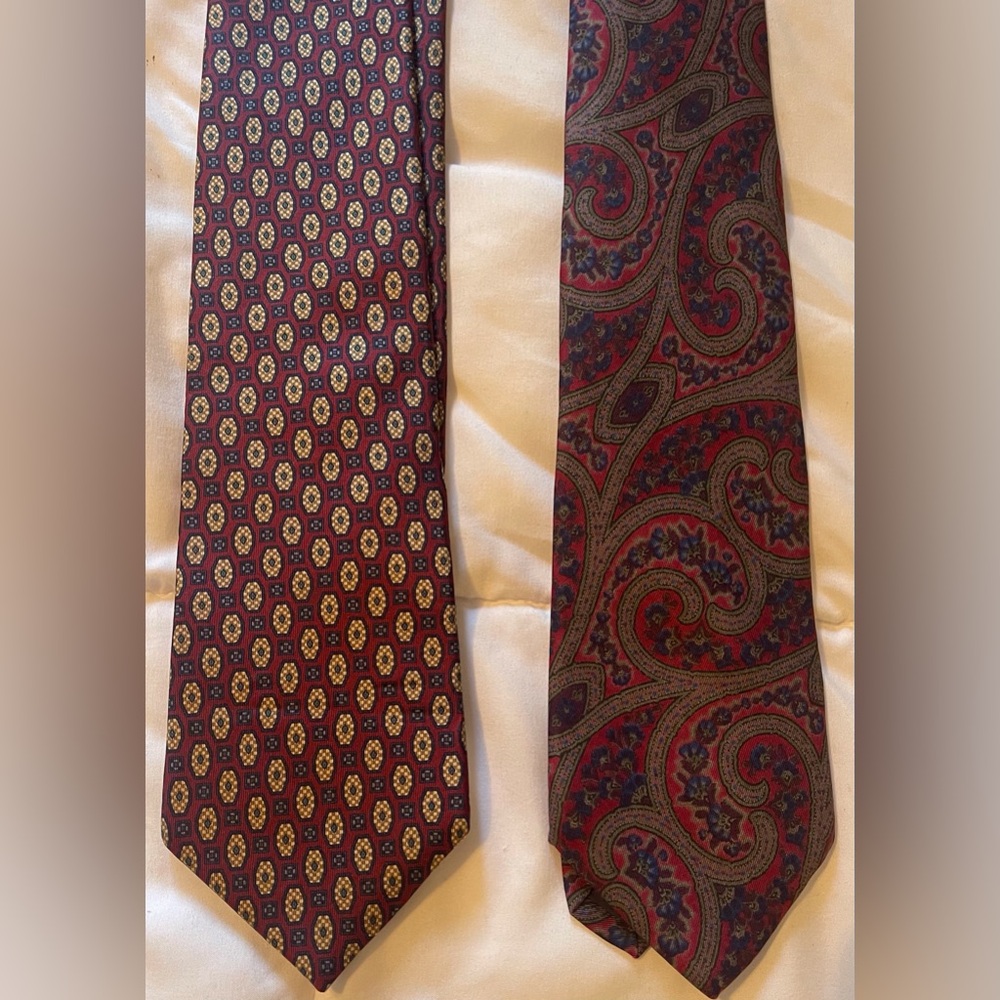 Liberty of London Ties  Paisley & Geometric Pattern 100% Silk Wedding Office